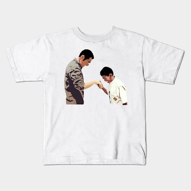 father and son Kids T-Shirt by INDONESIA68